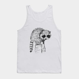 Raccoon Sketch Tank Top